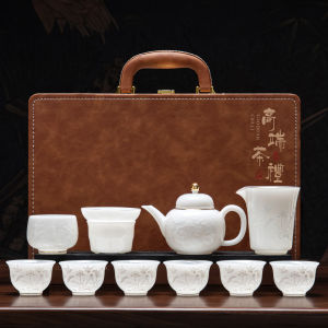 PUQI | Luxury Ice Style Porcelain Tea Set