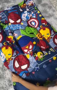 เสื้อผ้าที่นอนเด็ก 90*120 ซิป มีสายแปะ มีหมอน มีซิป สมุดเด็ก