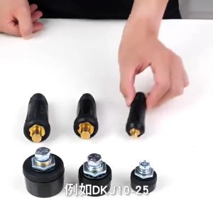 Welding Cable Connector Threaded Plug and Socket Set DKJ35-50