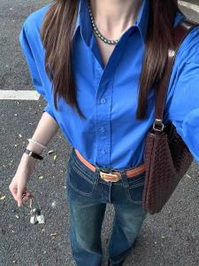 YIWEIYI | Skin Whitening Layering Shirt Pure Cotton
