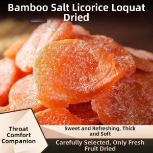 Tasty and Satisfying Bamboo Salt Loquat Dried Fruit