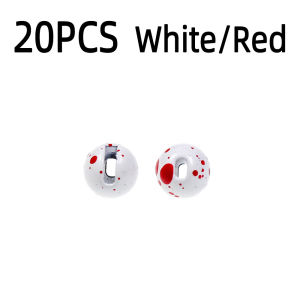 ICERIO 20pcs 2.5mm~5.0mm Slotted Tungsten Beads Jig Nymphs Fast Sinking Wet Euro Nymphs Ice Fishing Lures Fly Tying Material
