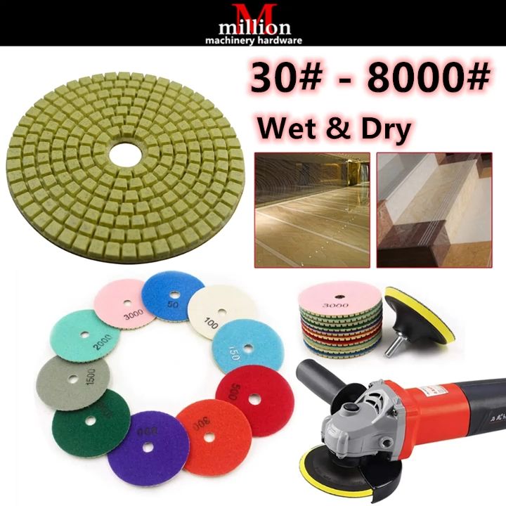 3 Disques Diamant Polissage Granit/marbre – 4 Pouces, Wet Stone, Z-LION