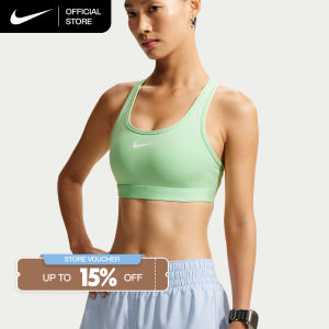 Nike Swoosh Medium Support Womens Padded Sports Bra - Cucumber Calm [DX6822-391]