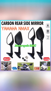Yamaha Nmax Xmax Adv Pcx Motorcycle Carbon Long And Short Stem Rear Side Mirror Universal Pair