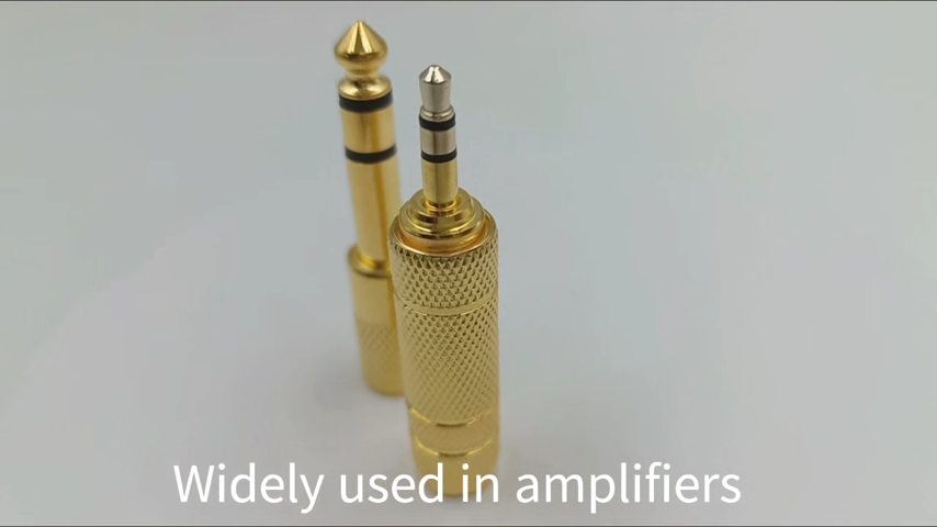 KAWES 3.5mm Socket to 6.5mm Jack Plug Audio Stereo Adaptor Gold Premium Headphone Adapter