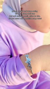 Gelang Nama Silver Zedd Jewelry: Gelang Anti Step dengan Pilihan Font Kustom Bahan Stainless Steel dan Proses Cepat - Jihan Bracelet: Stainless Steel - COD Bayar Di Tempat