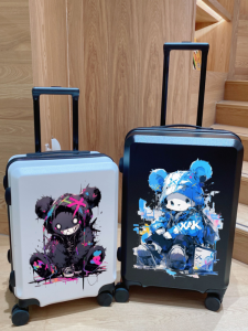 Dopamine Violent Bear Luggage Trendy Japanese Style Student Mens 24 Travel Pull Rod Case 20 Inch Boarding Box