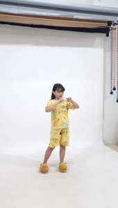 Kiminori DUCK.ST Setelan Baju Anak Perempuan Lengan Pendek