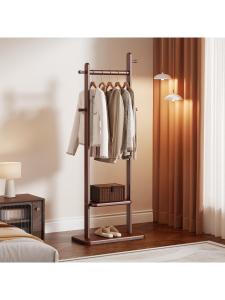 Space-saving Wood Clothes Rack for Home