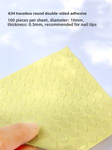 Nail Art Crystal Gel Strip High Transparent Seamless Double-Sided Tape Color Card Display Adhesive Dots Bean Acrylic Sheet