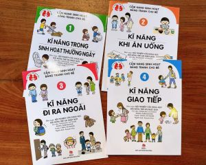 Sách - Cẩm nang sinh hoạt bằng tranh cho bé (4 cuốn)