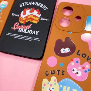 เคสนิ่มRealme C21Y C53) TPU กันกล้องนูน ด้านหลังนูนพิมพ์ลายการ์ตูน