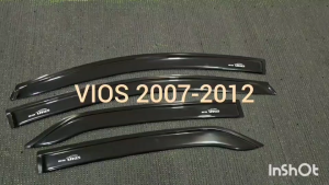 คิ้วกันสาดประตู คิ้วกันสาด กันสาด คิ้ว ดำทึบ งานไทย แบบหนา โตโยต้า วีออส TOYOTA VIOS 2007 2008 2009 2010 2011 2012 ใส่ร่วมกันได้ A