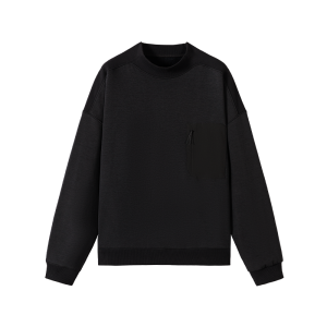 Loose Fashionable Hoodie Long Sleeve High Collar Casual
