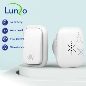 Wireless Self Generating Doorbell Waterproof No Battery 150m Long Distance High Volume Kinetic Door Bell