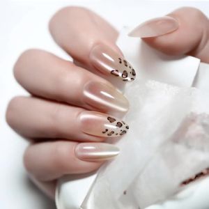 10 Bộ Móng Tay Giả Đính Đá Hình Sao Kiểu Pháp Hình Hạnh Nhân Mắt Mèo Làm Thủ Công Dành Cho Nữ