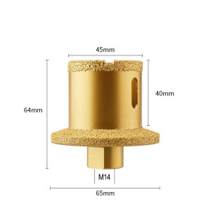 JUSTINLAU 1piece M14 Vacuum Brazed Diamond Basin Integrated Drill Bit Marble Granite Tile Hole Opener Marble Tile Hole Opener