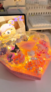 AREA-X AB0096 Block Sanrio Character Heart Box Confession Anniversary Gift Decoration Building Brick