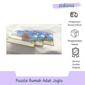 Puzzle Edukatif Rumah Adat Joglo Rabbit&Turtle Bahan MDF