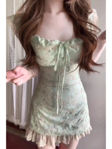 Váy Ngắn Chữ a Ren Hoa Kiểu Pháp Ngọt Ngào Cho Nữ Mùa Hè Váy Ngắn Bó Sát Váy Chữ A Váy Ngắn Váy Mùa Hè