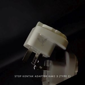 STEKER ADAPTER KONVERTER TIPE I MODEL AU AUSTRALIA KAKI 2 KE 3 STOP KONTAK COLOKAN LISTRIK CHINA