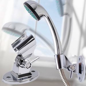 Adjustable Shower Bracket Fixed Base Shower Head Holder Handheld Sprayer Support Bathroom Accessories