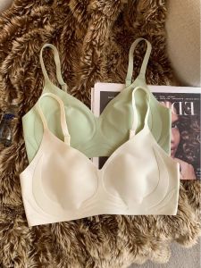 Nude Feel Invisible Seamless Ultra-Thin Rabbit Ears Intimates Female Soft Support Natural-looking Gather Adjustable Bra