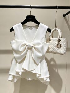Chic Bow Detail Backless Top