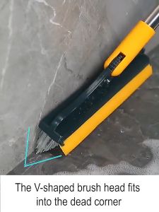 3in1 Cleaning Brush Bathroom Kitchen Floor Scrub Brushes Removable Long Handle Washing Windows Crevice Brush