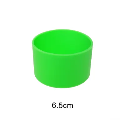 JCD 6.5cm Water Cup Silicone Base Anti Slip Bottle Bottom Sleeve Heat Insulation Coaster Protective Cover Accessories
