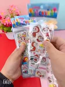 สติ๊กเกอร์ตัวนูน ลายหัวใจ วาเลนไทน์ พร้อมส่ง สำหรับเด็ก ลาย การ์ตูน  สีสันสดใสลายน่ารัก ตัวนูนลอกออกติดซ้ำได้ ราคาต่อ 1 แผ่นนะคะ แผ่นละ 5 บาท