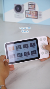 KURU BMC8 5.0" Smart Video Audio Wi-Fi Baby Monitor 360 PTZ Rotation with Tuya Apps