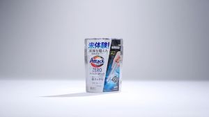 ผงซักฟอกแบบ Attack ZERO Perfect Stick ใหม่จากญี่ปูน เปรียบเทียบรูปแบบแท่งทีม 100% ขจัดสิ่งสกปรกง่าย แม้ไม่แช่น้ำทิ้งไว้