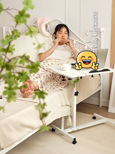 SG HXR Movable Bedside Computer Table Lazy Desk Adjustable Height Laptop Table Dormitory Bedroom Foldable 360 Spinning Desk