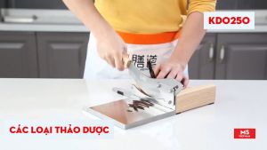 Dao Thái Dược Liệu và Các Loại Nấm - Thớt và Cán Gỗ Truyền Thống - BH 5 Năm - MS Vietnam