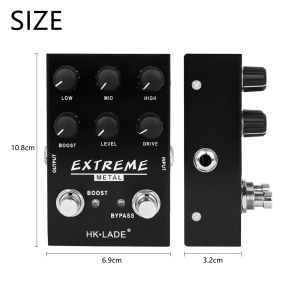 IRIN | HK·LADE Electric Guitar Effect Pedal 10 BAND EQ Equalizer MAXIMUM Overdrive Extreme Metal Distortion True Bypass Effects Pedal