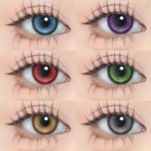EYESHARE 1Pair Cosplay Colored Contact Lenses Blue Colorful Red Contact Eyes Anime Contact Green Lenses Halloween Pink Contacts