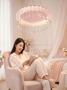 OUCHAO | French Creamy Princess Style Eye-protective Ceiling Light