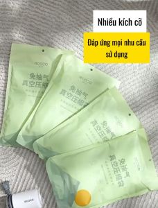 Túi hút chân không ECOCO đựng quần áo chăn màn siêu dai KÈM BƠM ĐIỆN chống ồn tiết kiệm không gian thông minh QH