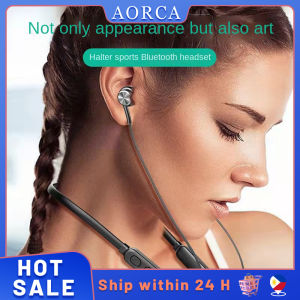New 5.0 Neck Hanging Bluetooth Headset Wireless Bluetooth Headset Sports Headphones Stereo Magnetic Waterproof Headset Subwoofer Hanging Neck-mounted