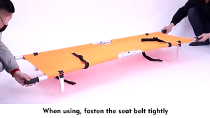 Folding stretcher portable with bag Stainless steel Lightweight Thickened material reinforcement bracket Safe and stable