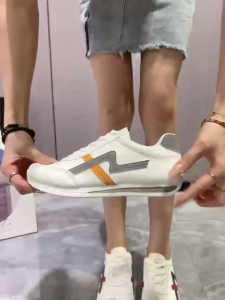 New versatile Korean casual flat strap sports student breathable white shoes