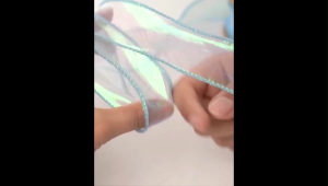 ริบบิ้นเส้นด้ายหางปลา ริบบิ้นผ้าแก้ว กว้าง 4 ซม 10 หลาต่อม้วน สําหรับตกแต่งงานแต่งงาน ห่อของขวัญ DIY