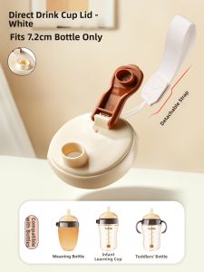 HUANGSI | Direct Drinking Straw Sippy Nipple Gravity Ball Learning to Drink Four Season Handle Bottle Accessories