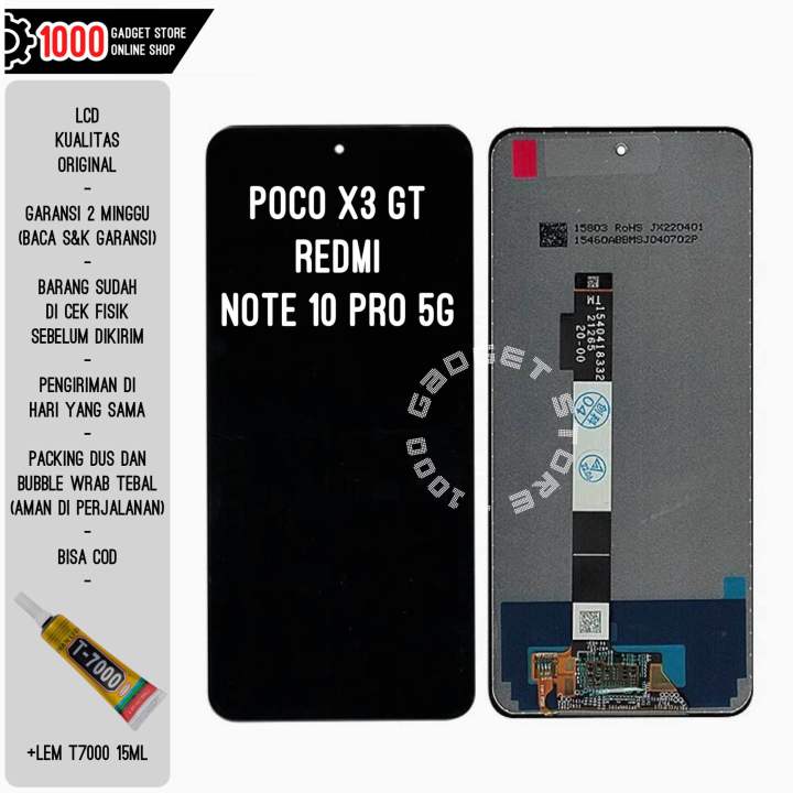 Lcd Poco X3 GT / Lcd Redmi Note 10 Pro 5G Kualitas terbaik | Lazada ...