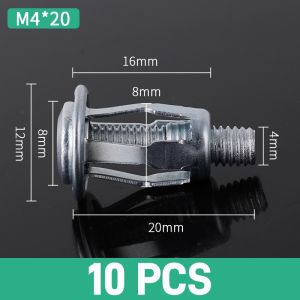 10PCS M4 M5 M6 M8 Carbon Steel Jack Nut Zinc Plated Hollow Rivet Nut Blind Rivet Nut Threaded Insert for Thin Iron Sheet Plastic