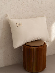 Comfortable Cotton Linen Pillow Core Pair Single Side Pure Color Home Style Men Women Pillow 48*74cm Rectangular Shape Polyester Filling