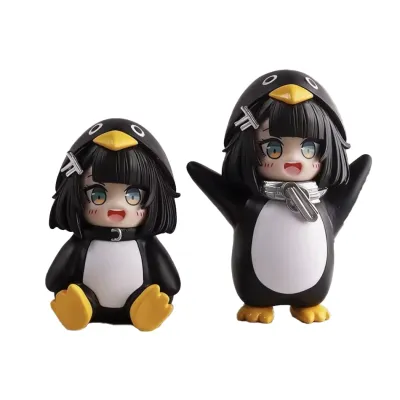 Bandai | Gugugaga Little Penguin Administrator PVC Figure Birthday Gift Model Ornament Model Anime Collection Desk Display Exhibit Gift