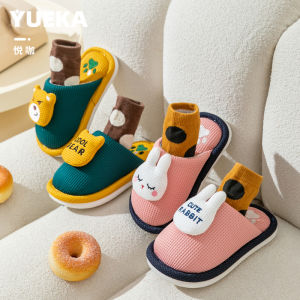 Kids Cotton Slippers Autumn and Winter Indoor Girl Home Children Matching a Family of Three Mother and Daughter Baby Slippers Boys